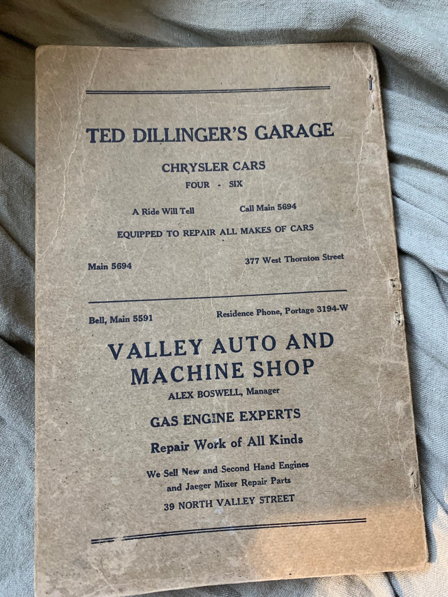 Vintage cook book