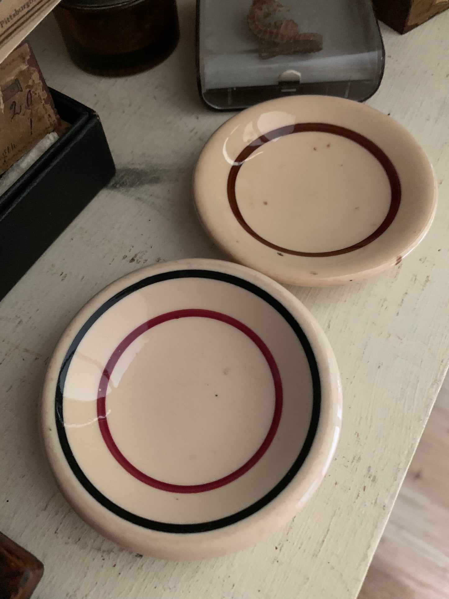 Vintage butter pat set