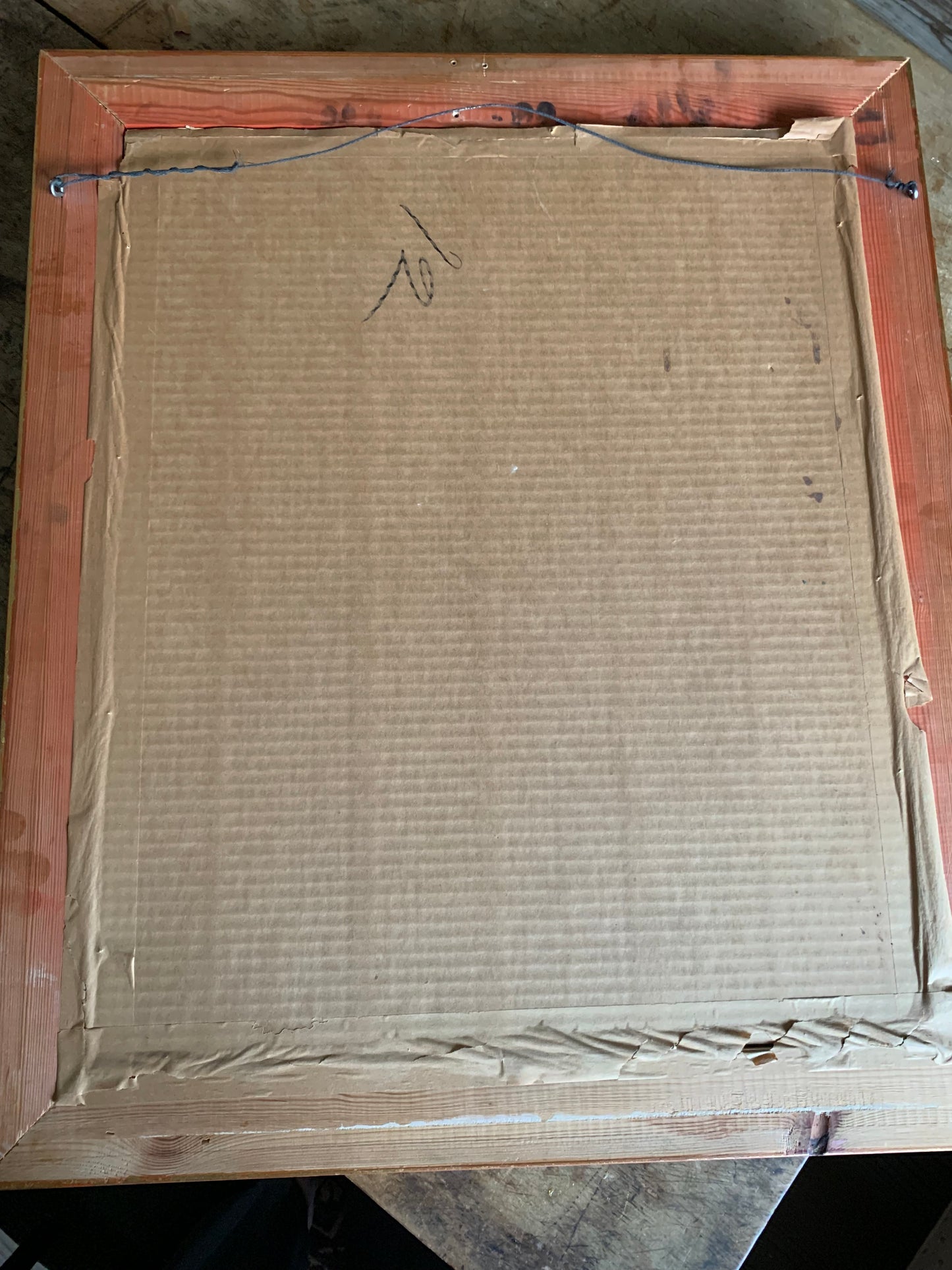 Antique large portrait painting of gentleman on canvas in frame