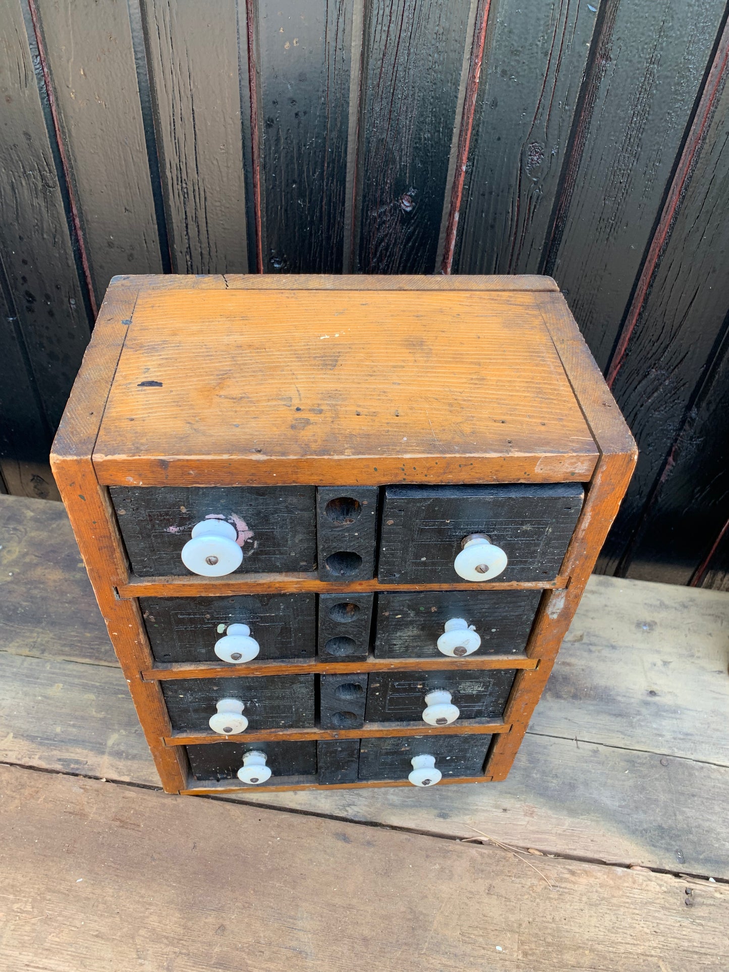 Antique handmade drawer cabinet