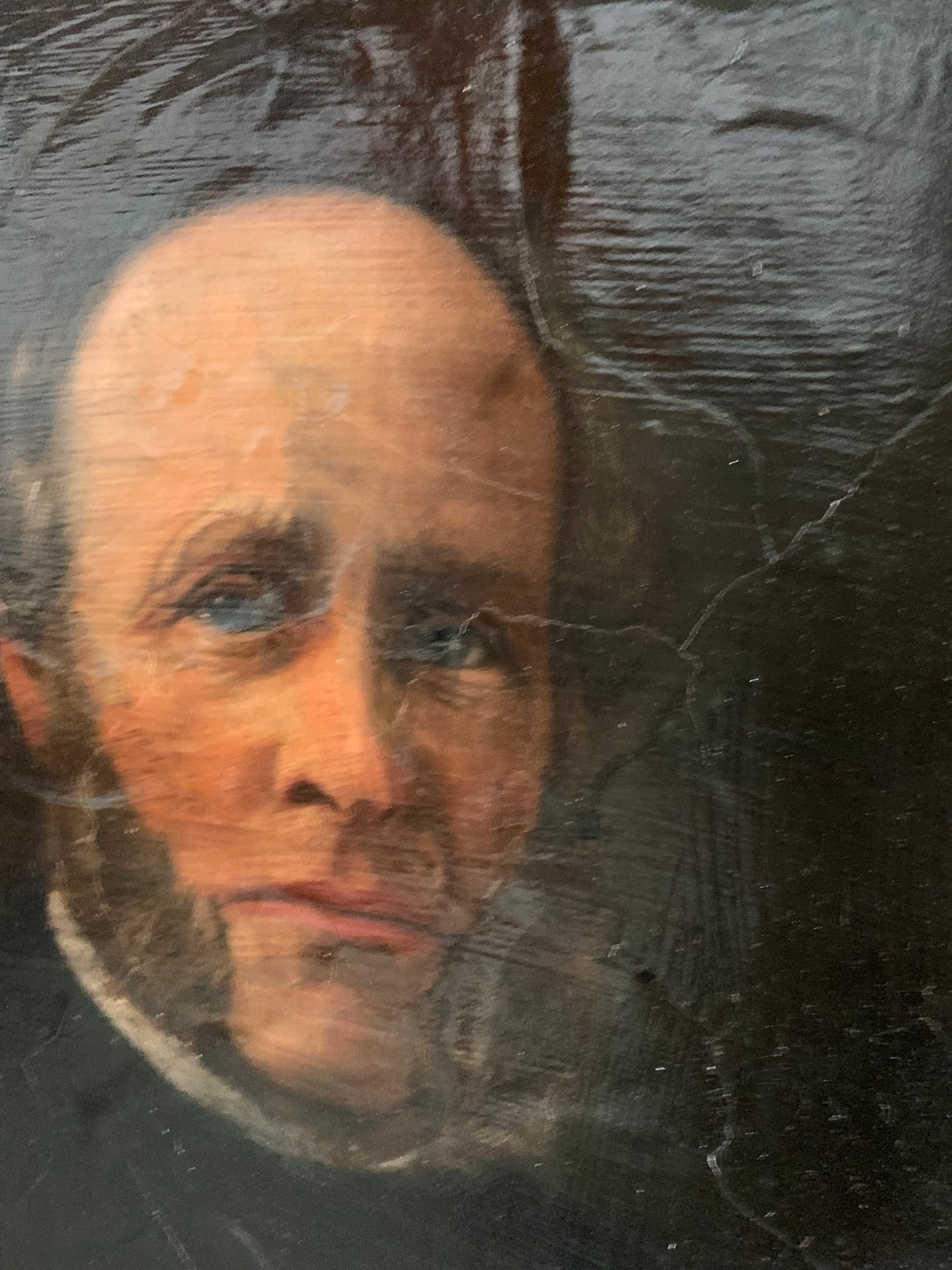 Antique portrait oil painting