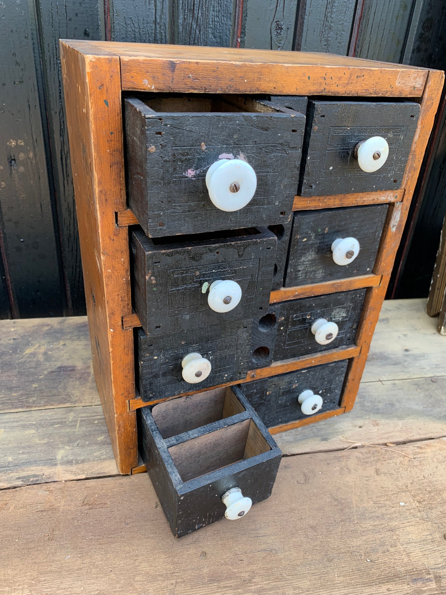 Antique handmade drawer cabinet