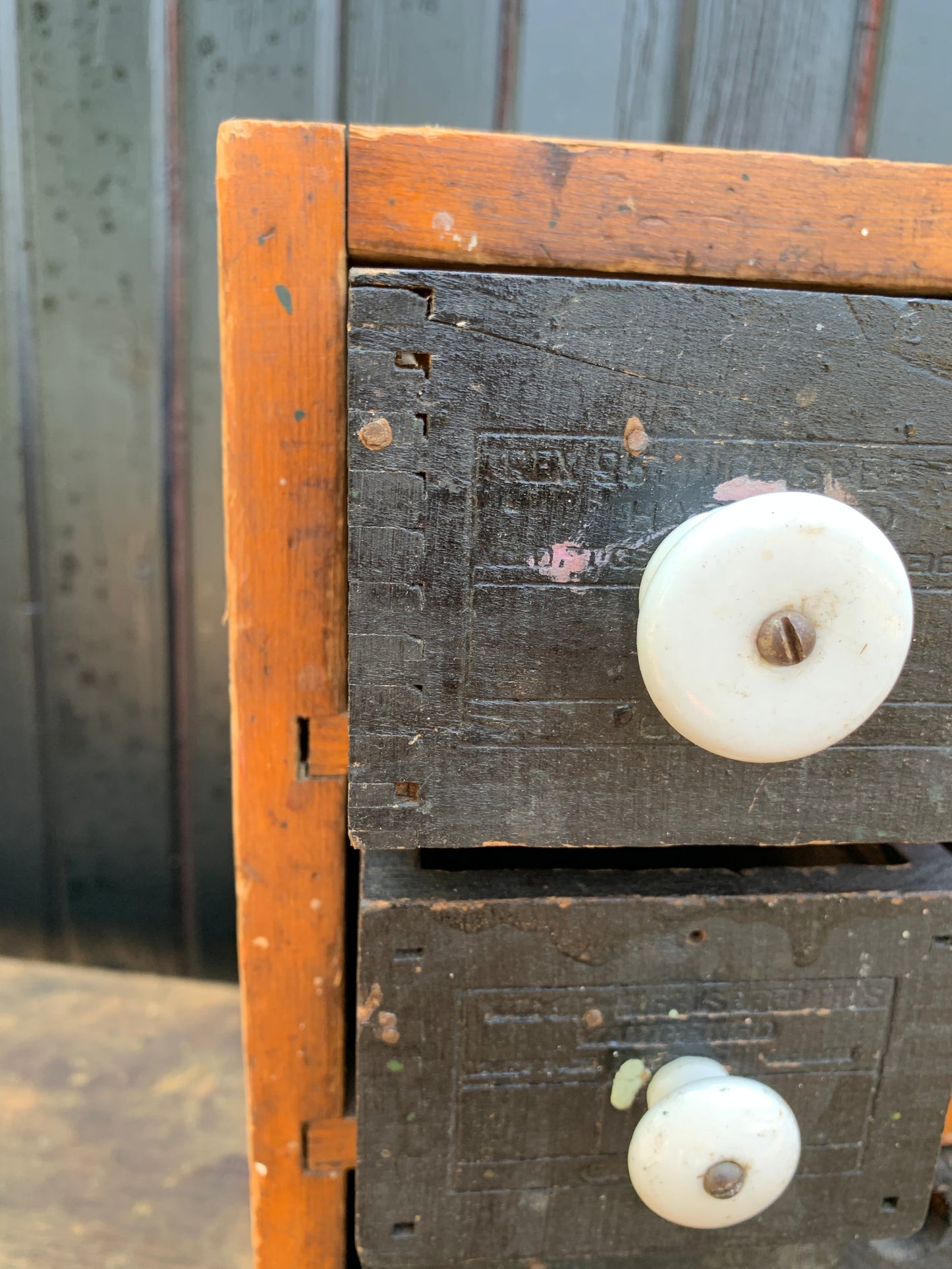 Antique handmade drawer cabinet