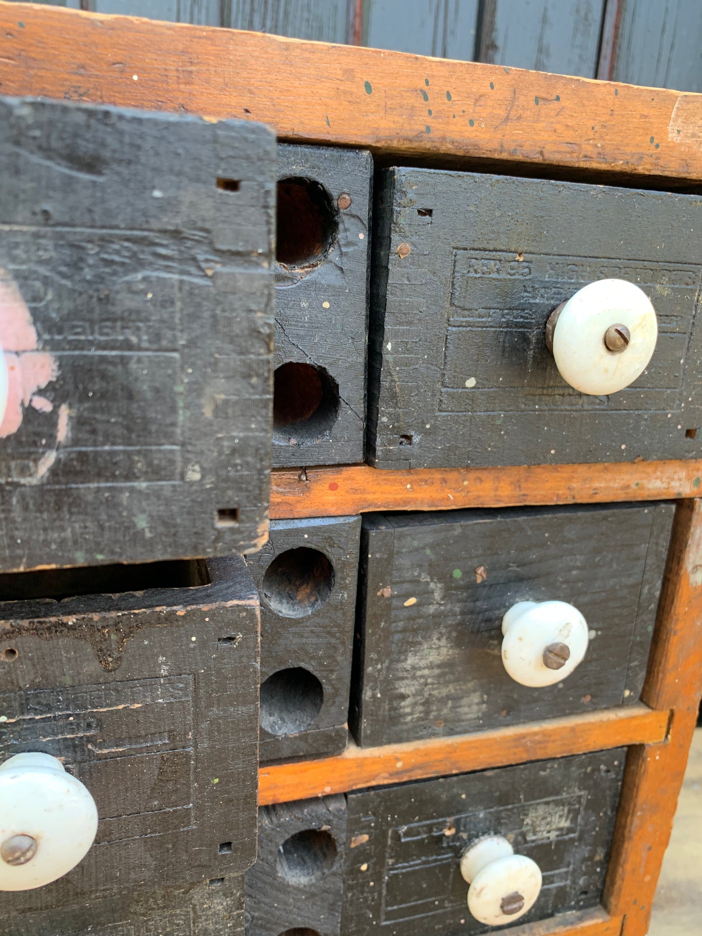 Antique handmade drawer cabinet