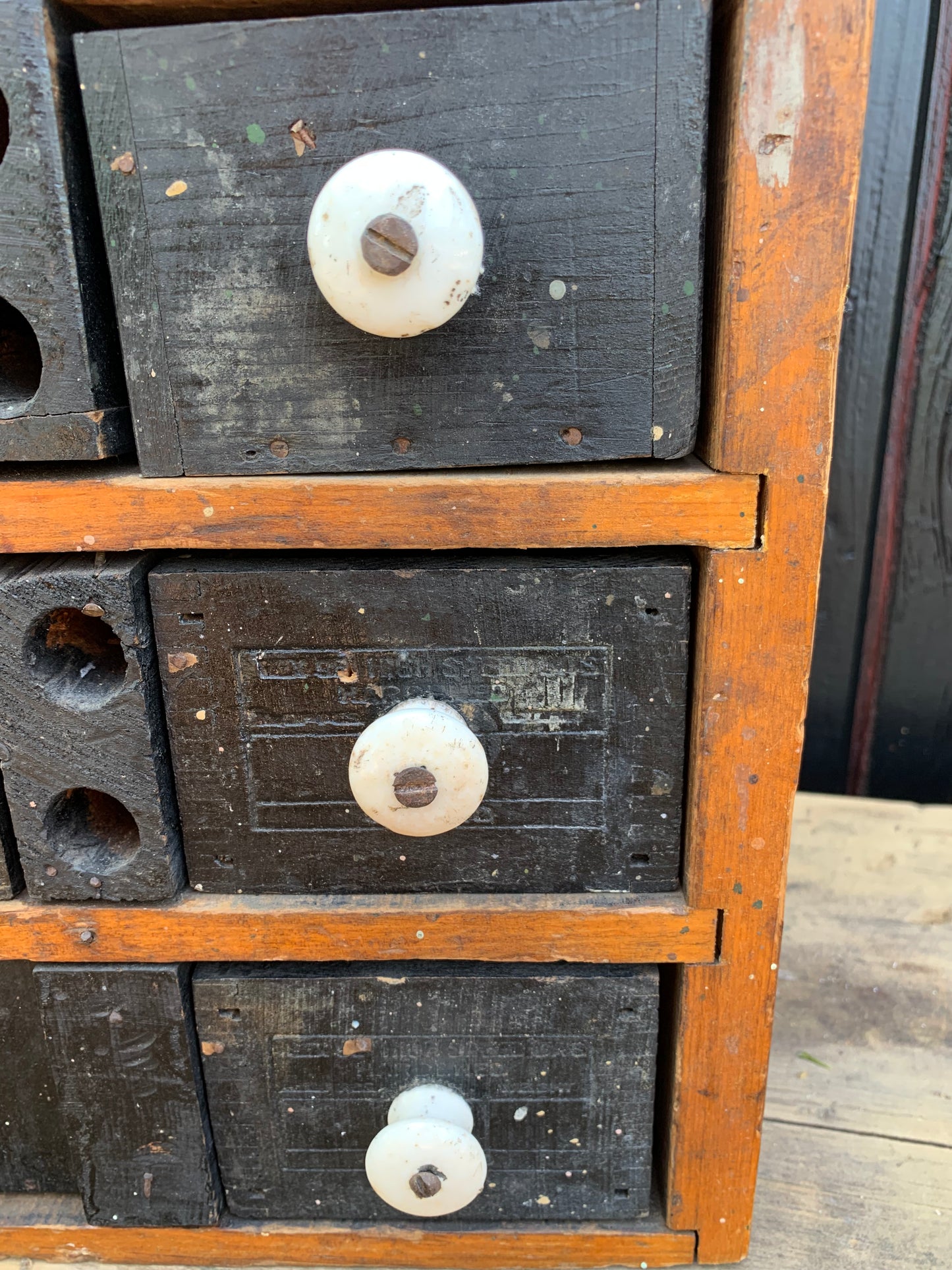 Antique handmade drawer cabinet