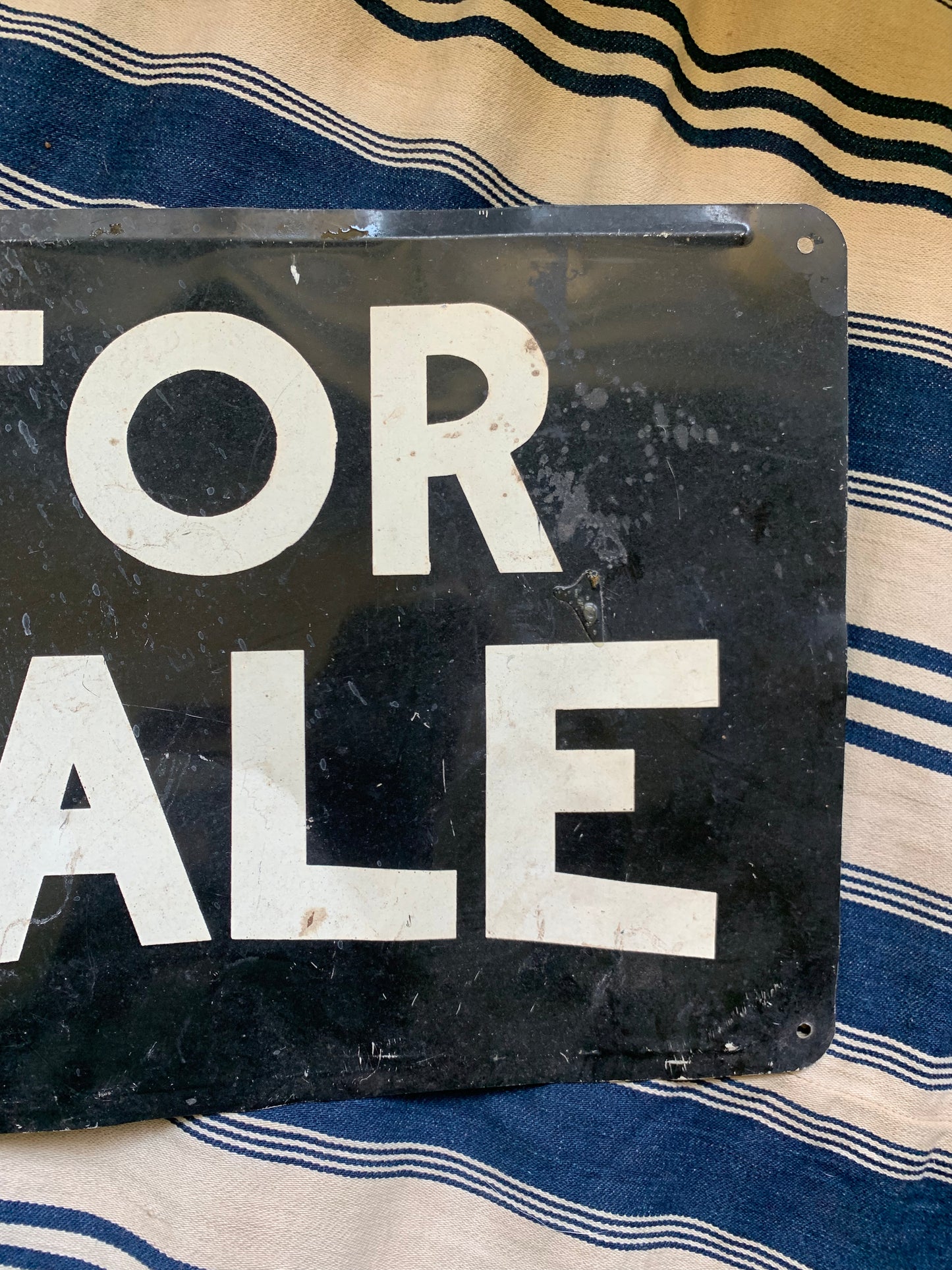 Vintage metal sign