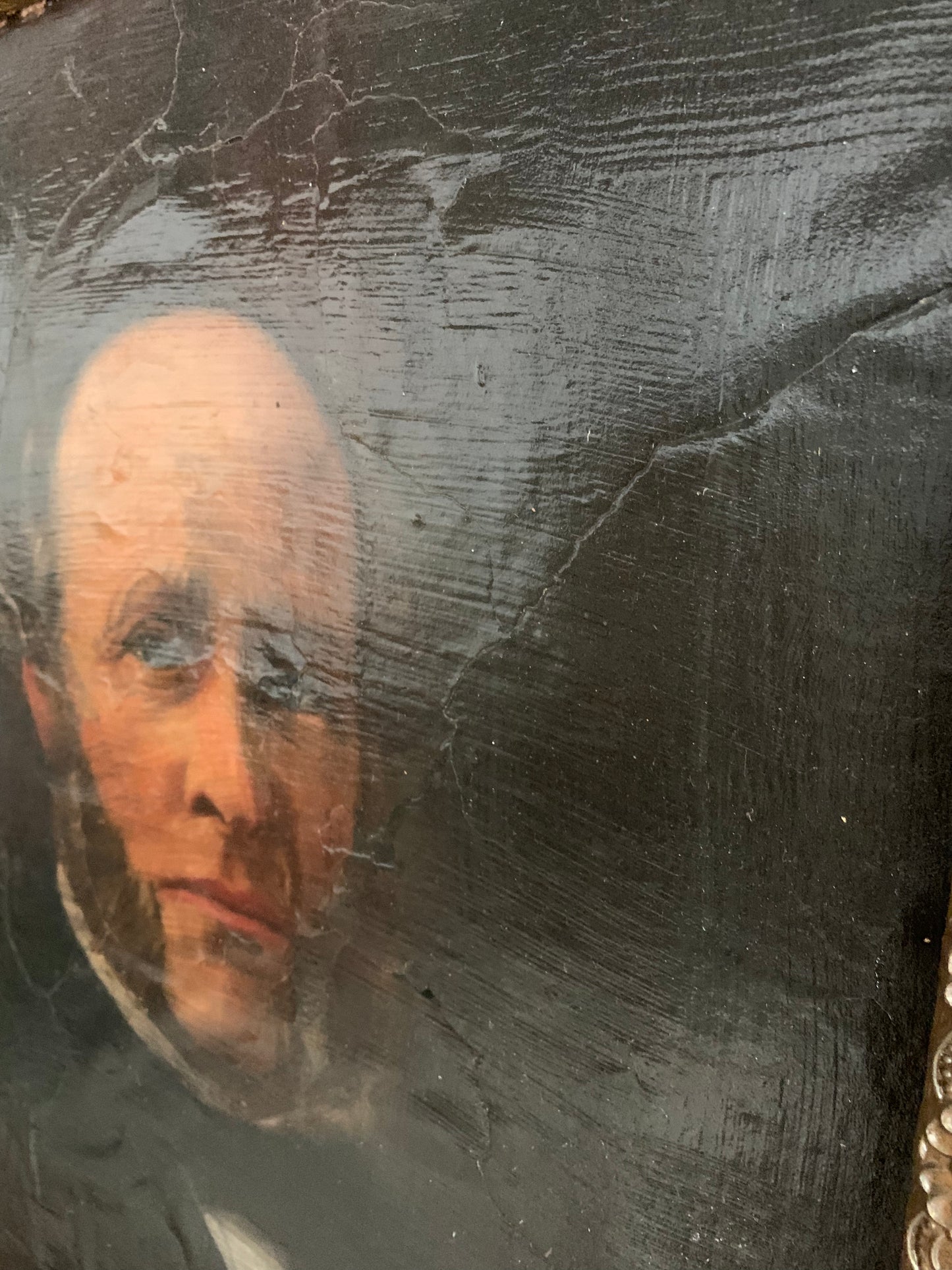 Antique portrait oil painting