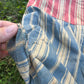 Vintage ticking stripe feather mattress