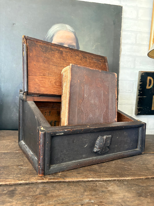 Antique bible & bible box