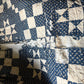 Early Antique star pattern quilt | indigo blue