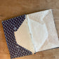 Antique early fabric covered school book