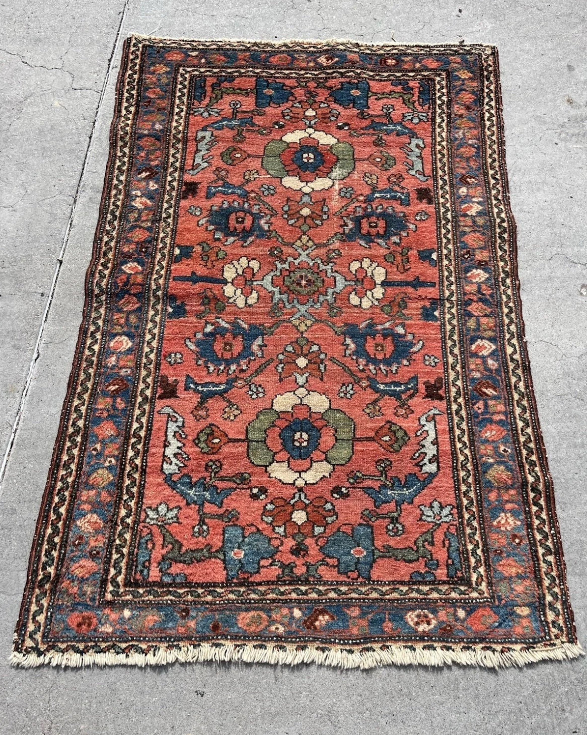 Antique Turkish rug 4x3
