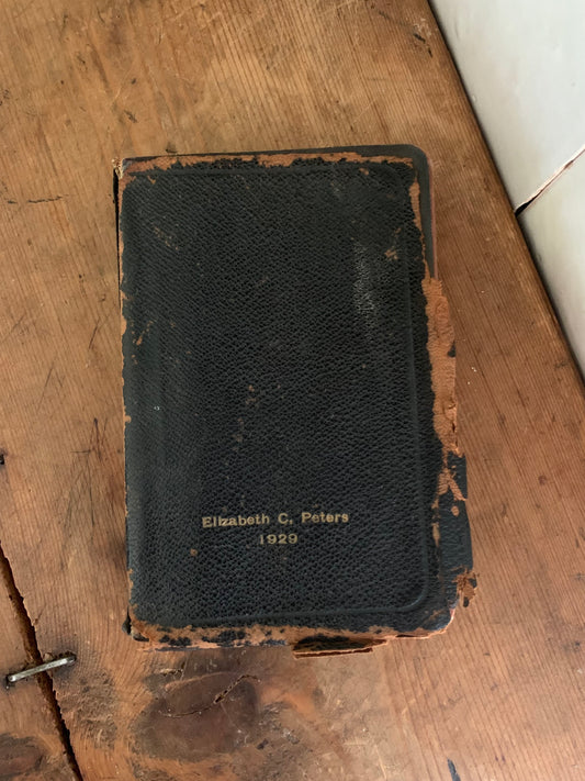 Antique 1927 HYMN leather book