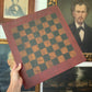 Vintage handmade checker | game board