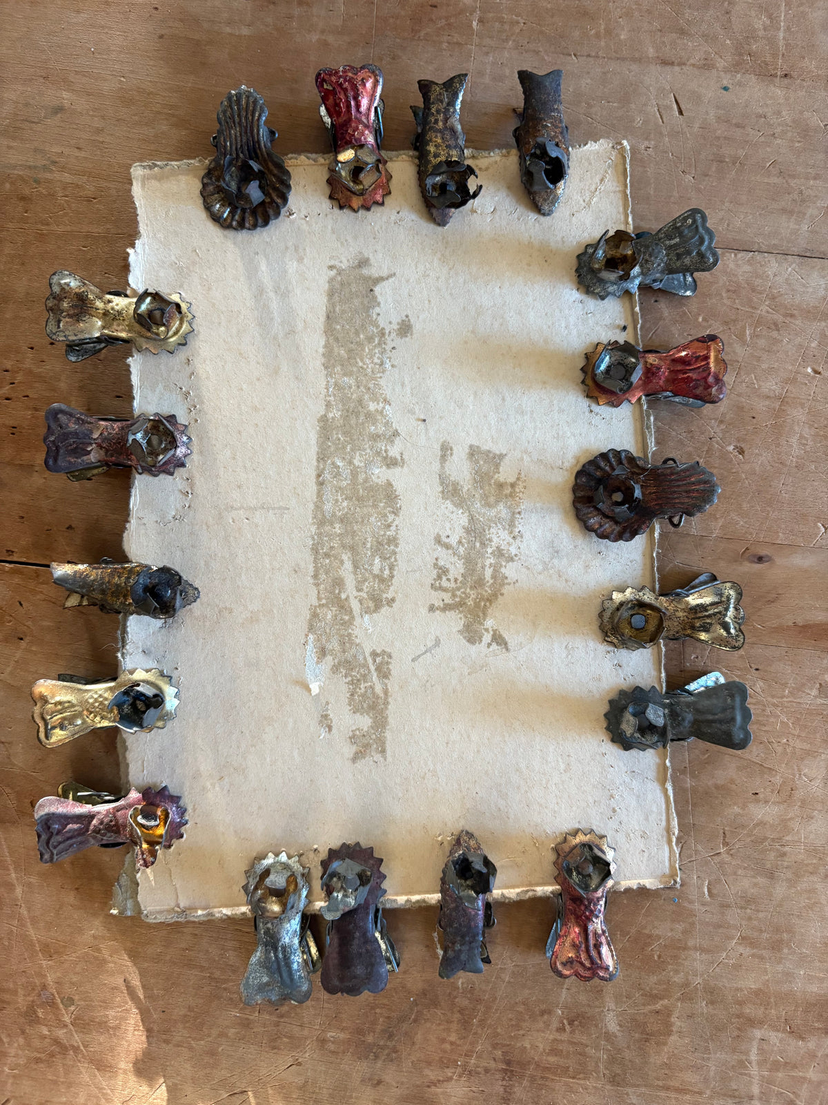 Antique Victorian Christmas candle clips