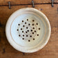 Antique ironstone dairy soap strainer