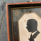 Vintage hand painted silhouette