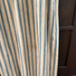 Antique primitive dress apron | blue stripe ticking
