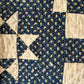 Early Antique star pattern quilt | indigo blue