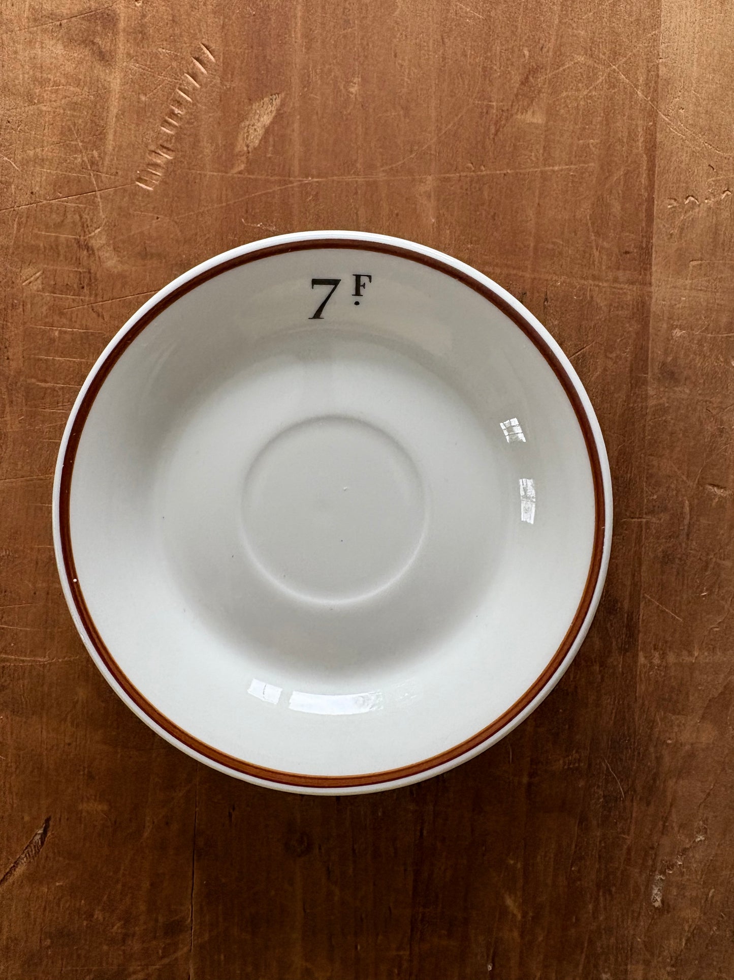 Antique French bistro plate