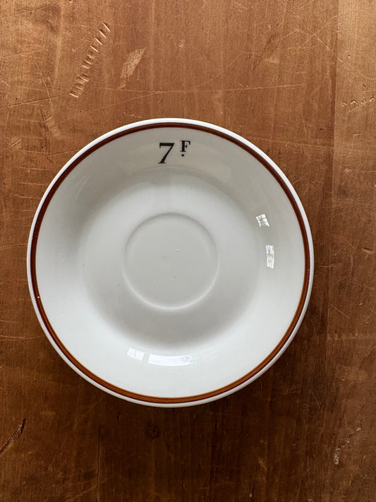 Antique French bistro plate