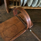Antique wooden bread slicer with bread knife