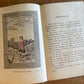 Antique early fabric covered school book