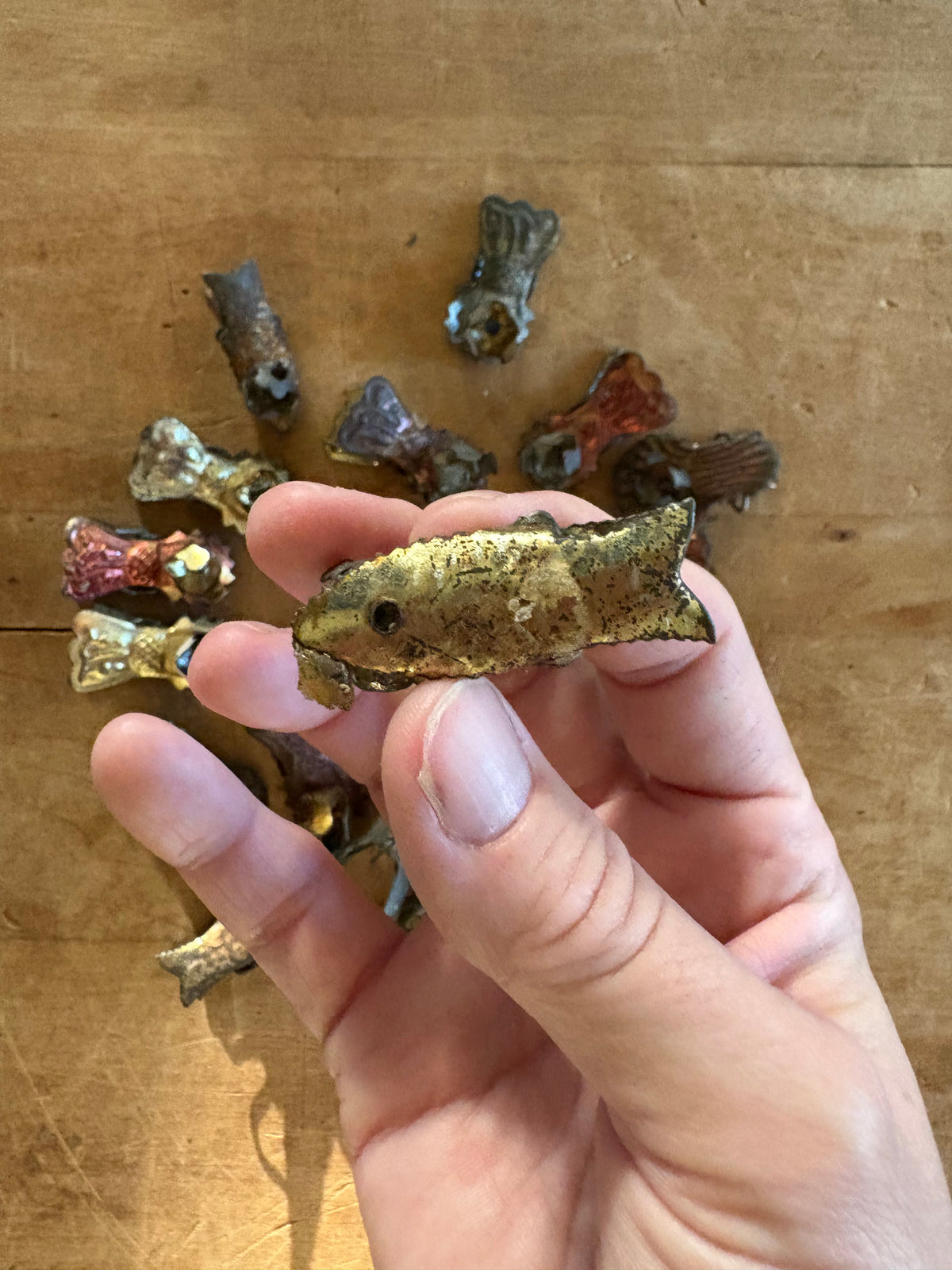 Antique Victorian Christmas candle clips