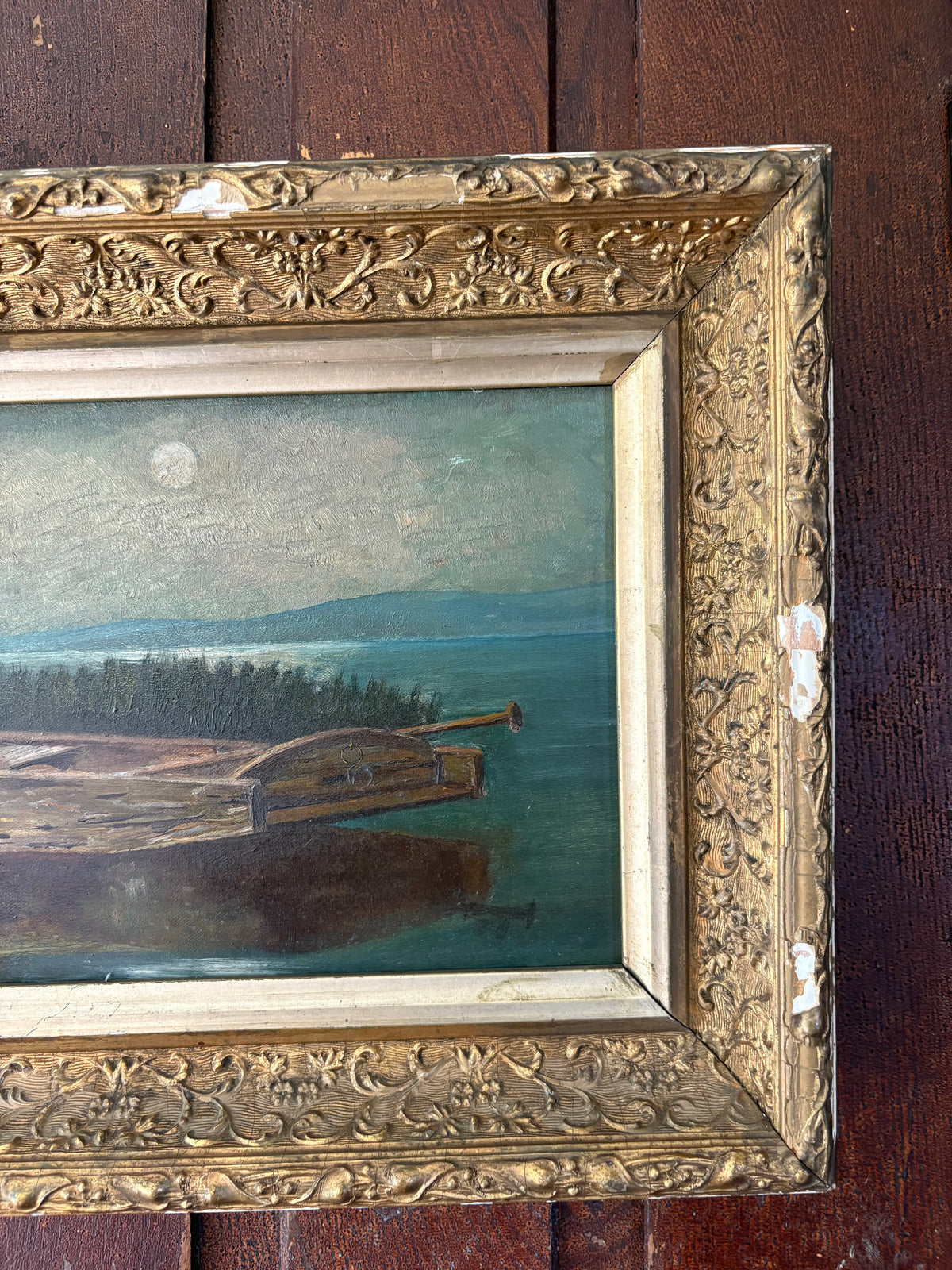 Antique Painting After Heinrich Vosberg "Alone & Forsaken" Amateur copy