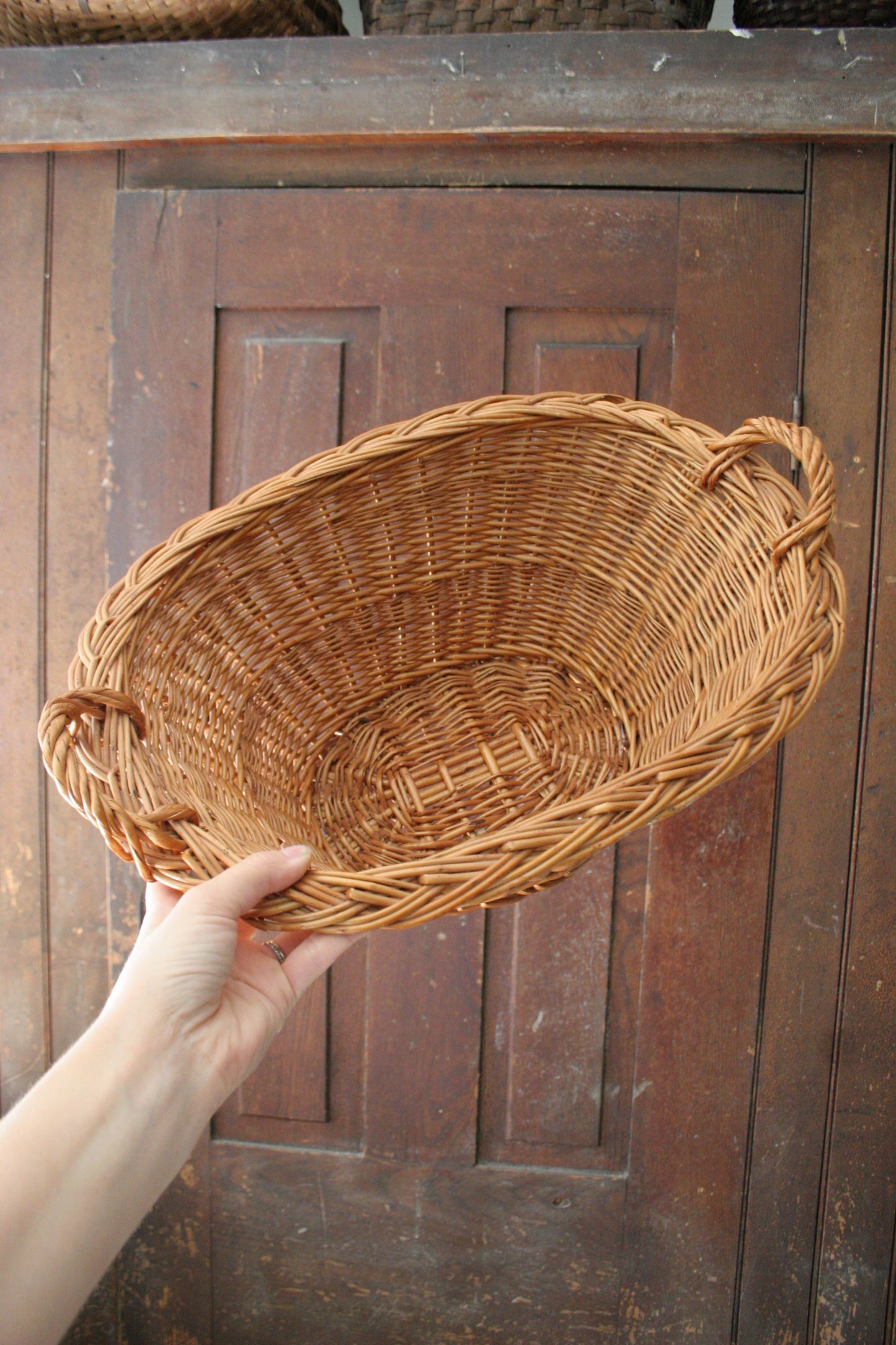 Vintage small French basket