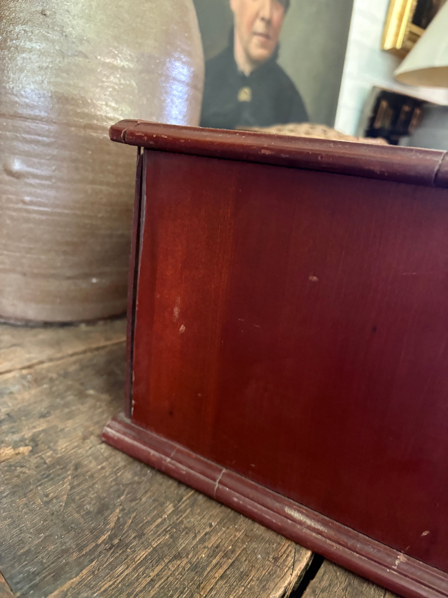 Antique A.W. Co “Roll Braid” Victorian spool drawer cabinet