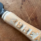 Antique wooden bread knife by Thomas Turner & Co. in Sheffield, England