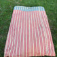 Vintage ticking stripe feather mattress