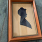 Vintage hand painted silhouette