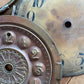Vintage metal clock face set of two