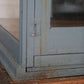Antique blue paint pie cabinet for general store display | primitive