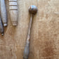 Antique primitive wooden salt spoon