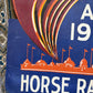 Vintage Fair cardboard poster | horse racing
