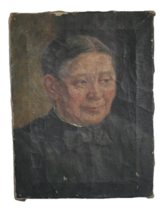 Antique Portrait Painting on canvas