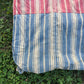 Vintage ticking stripe feather mattress