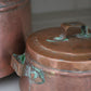 Antique French copper pots