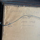 Antique oil painting of woman in frame