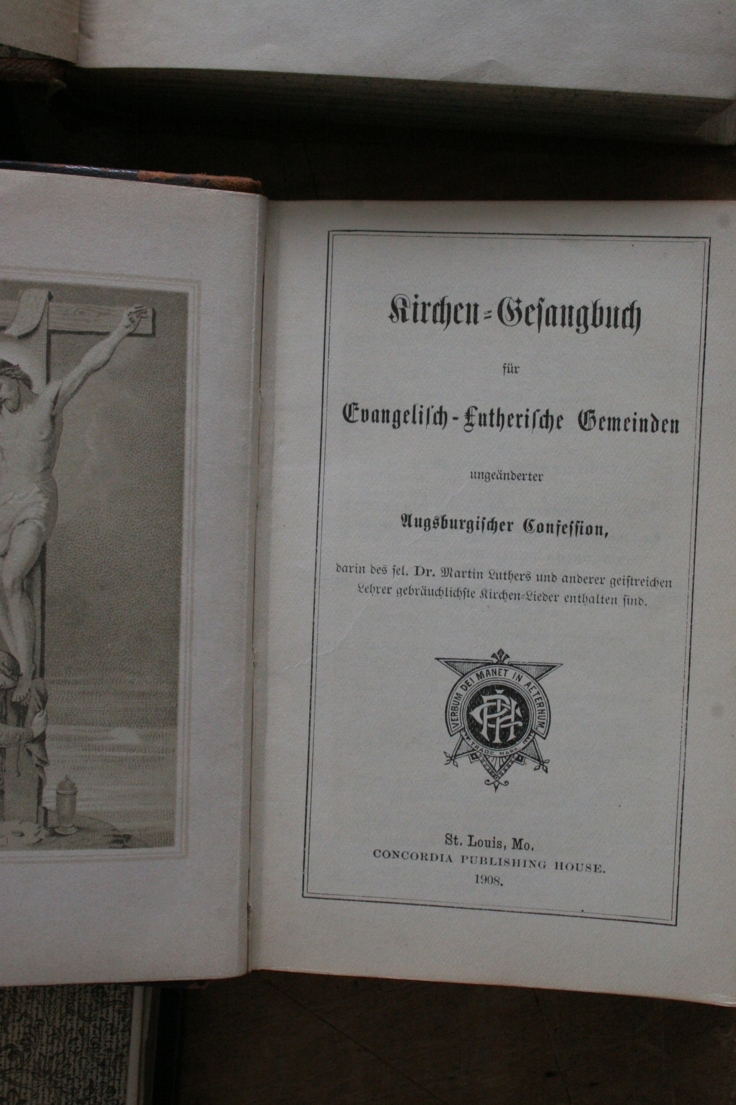 Antique early 1900s German bible & prayer books