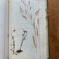 Vintage journal with dried flowers