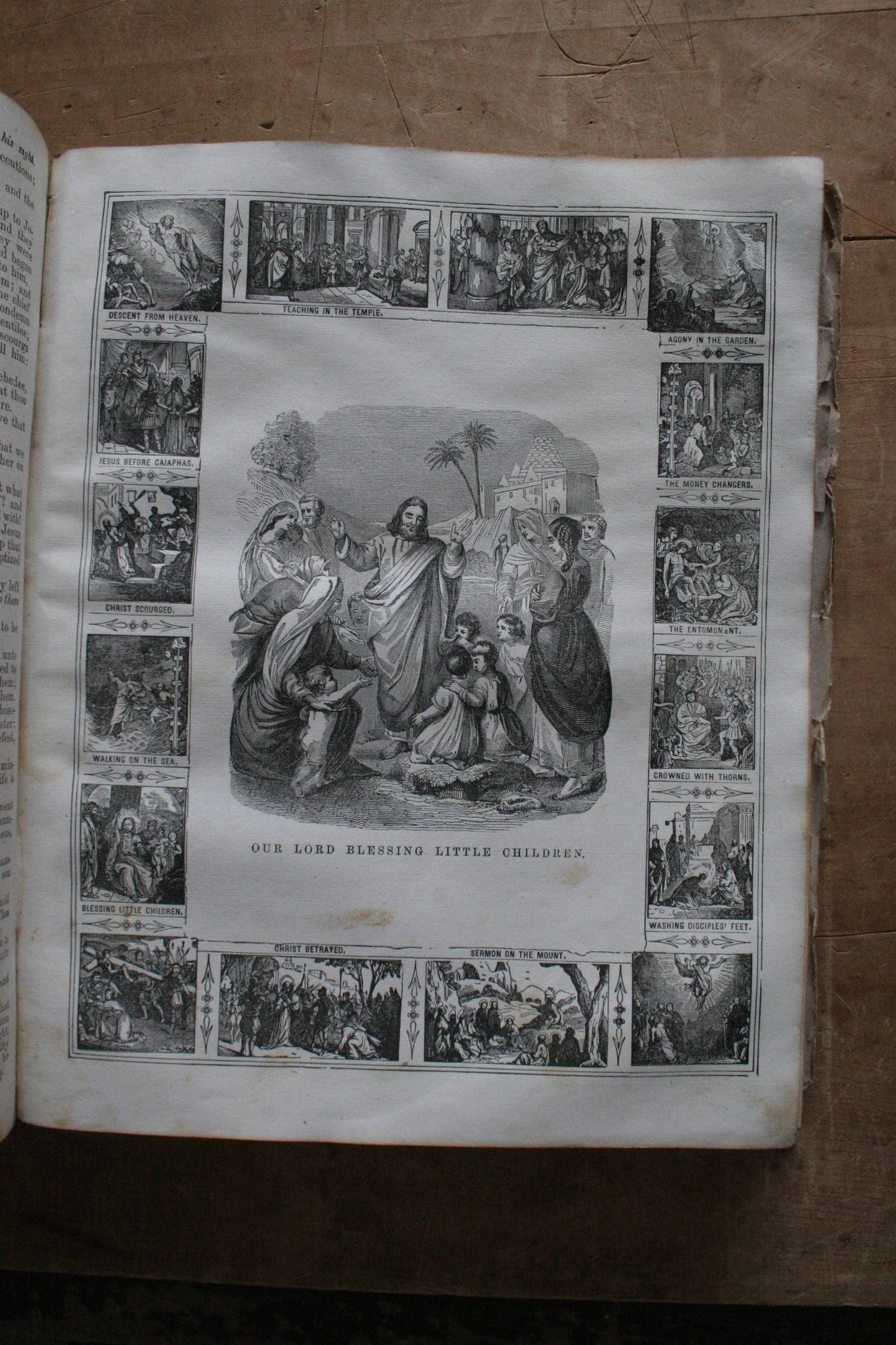 Antique family large Bible 1855 including apocrypha