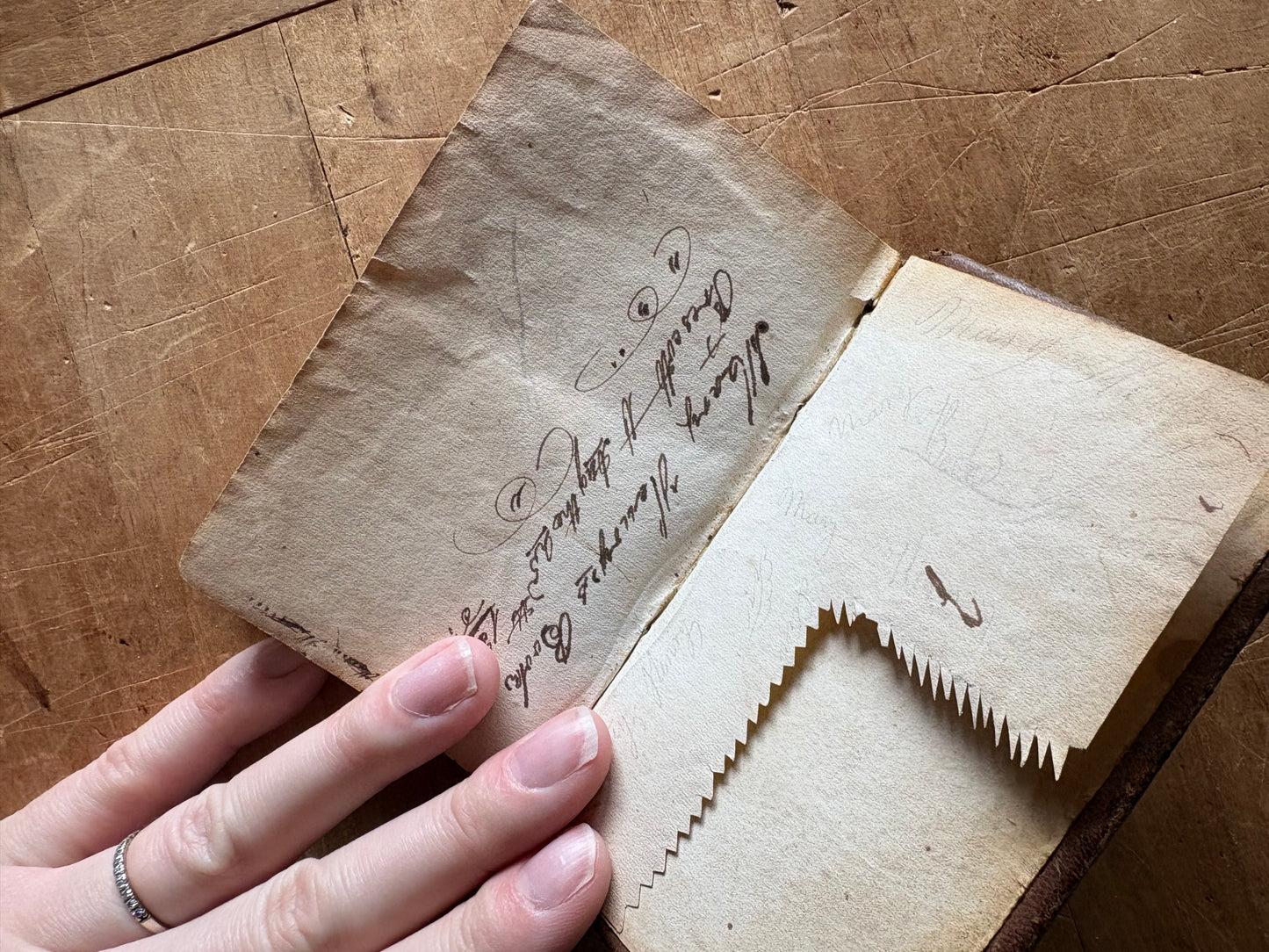1831 second edition of "The New and Improved Camp Meeting Hymn Book” leather book