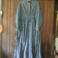 Antique victorian calico blue house dress