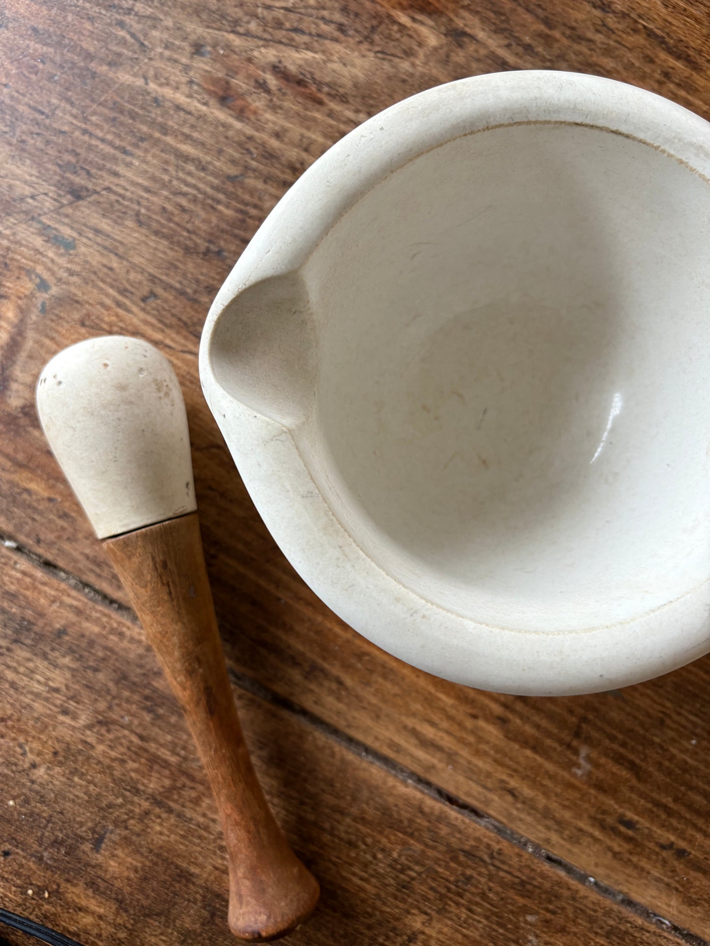 Antique mortar & pestle