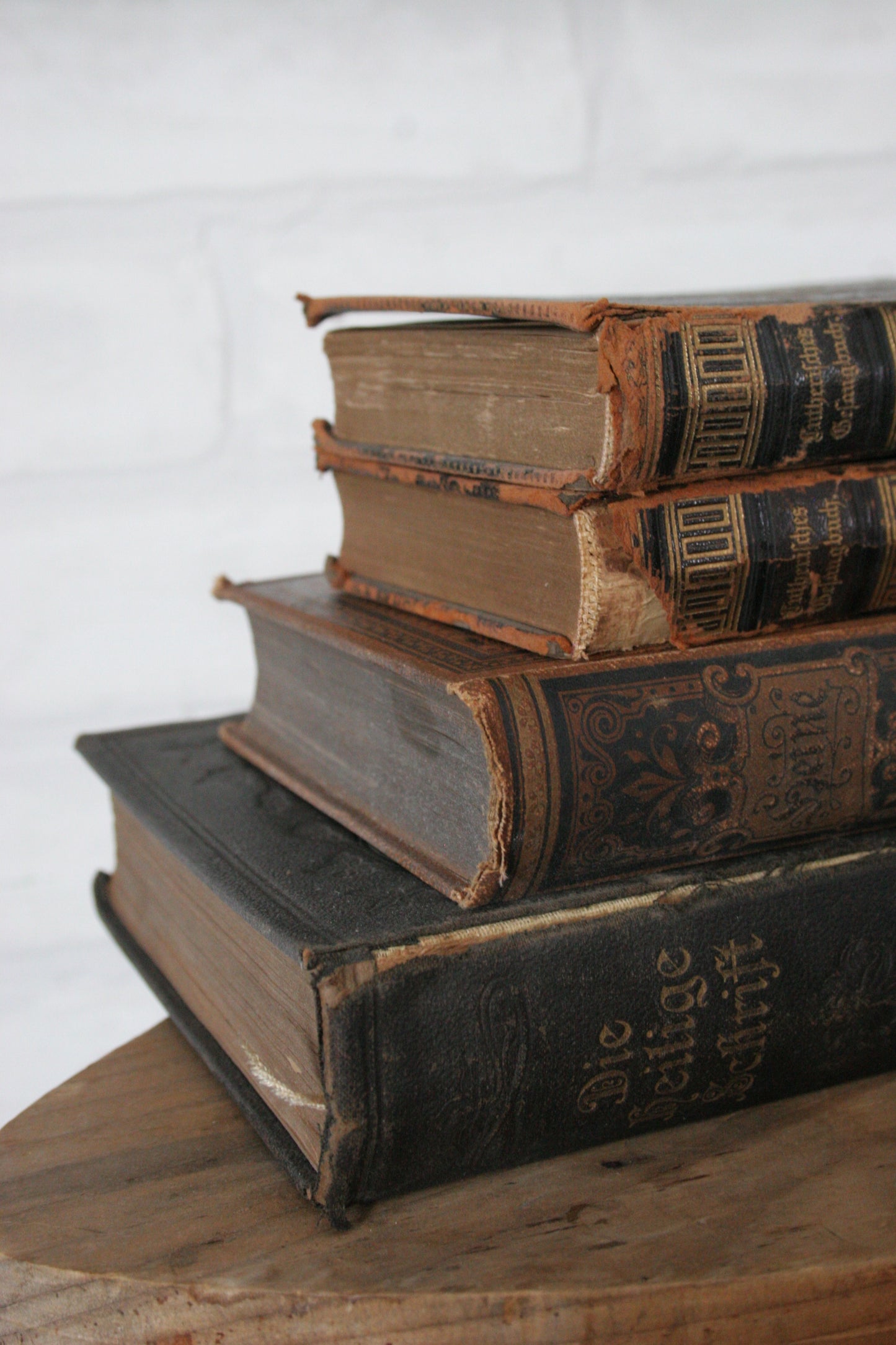 Antique early 1900s German bible & prayer books