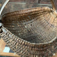 Antique primitive buttocks gathering basket
